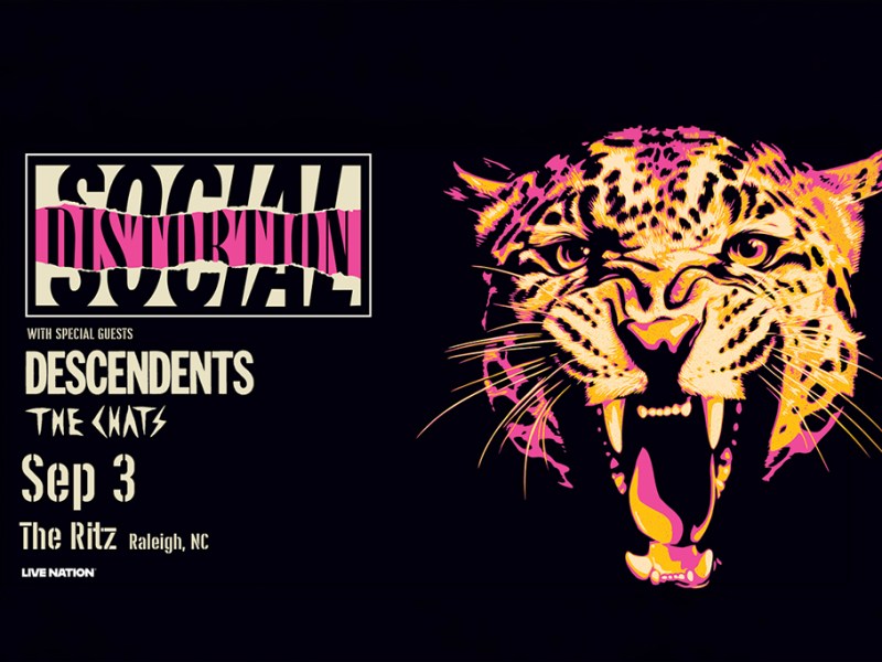 Social Distortion brings their 2026 North American Tour with the Descendents and The Chats — The Ritz, Raleigh — September 3, 2026